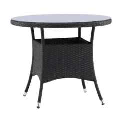 Utebord Venture Home Volta Ø 90 cmSvart