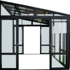 Uterum Metalcraft 10,7m² Säkerhetsglas Svart
