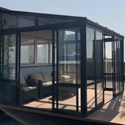 Uterum Metalcraft 10,7m² Säkerhetsglas Svart
