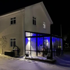 Uterum Metalcraft 10,7m² Säkerhetsglas Svart