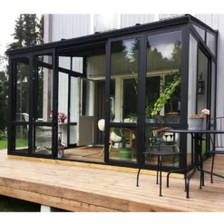 Uterum Metalcraft 10,7m² Säkerhetsglas Svart