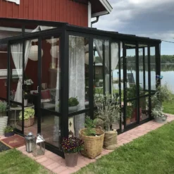 Uterum Metalcraft 10,7m² Säkerhetsglas Svart