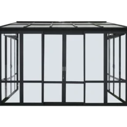 Uterum Metalcraft 10,7m² Säkerhetsglas Svart