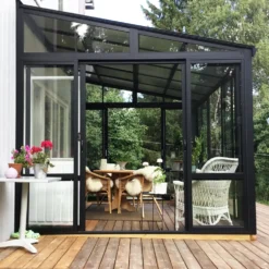 Uterum Metalcraft 10,7m² Säkerhetsglas Svart