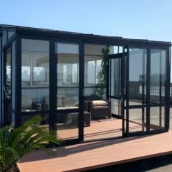 Uterum Metalcraft 10,7m² Säkerhetsglas Svart