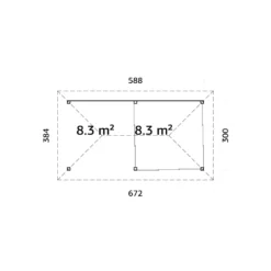 Uterum Palmako Bianca 16,6 m2 Set 506 Slide Plus