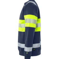 Varsel sweatshirt Fristads Stiby 7530 GKC, klass 1Storlek: XL, Varselgul/Svart