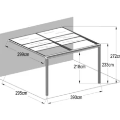 Veranda Metalcraft 12m² Skjutbart Altantak