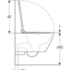 Vägghängd Toalettstol Geberit Smyle Square Rimfree 500.685.01.1