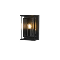 Vägglampa Gnosjö Konstsmide Brindisi Mini Svart/Klar