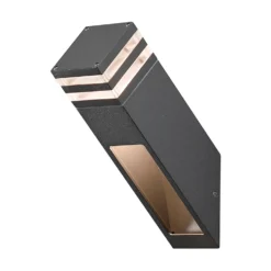Vägglykta Gnosjö Konstsmide Massa 8W High Power LED Mörkgrå