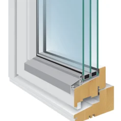 Vridfönster Sveafönster Effekt Trä 3-glas
