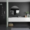 Våtrumsskiva Fibo Black 2024-M71 S