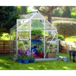 Växthus Canopia by Palram Harmony Aluminiumram med UV-Skyddad Polykarbonat & Ventilationsfönster, 2,3 m²