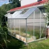 Växthus Metalcraft Rektangulär Aluminiumram med UV-Skyddad Kanalplast, 5,6 m²