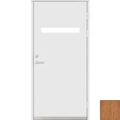 Ytterdörr SnickarPer 2130G Teak Klarglas