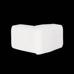 Ytterhörn till Minikanal Hager ATA/ATH Flexibelt Halogenfri Vit RAL 9016